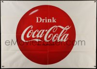 8p096 COCA-COLA INCOMPLETE billboard poster 1957 includes 43x60 piece with giant Drink Coke logo!