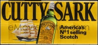 8p100 CUTTY SARK billboard poster 1950s America's number one selling Scotch, Wallin ship art!