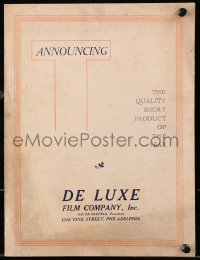 8p126 DE LUXE 1926-27 campaign book 1926 for the 4 Rayart serials they made that year, ultra rare!