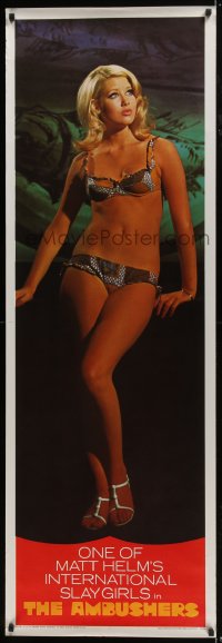 8p002 AMBUSHERS group of 2 door panels 1967 full-length sexy blonde Slaygirls in skimpy bikinis!