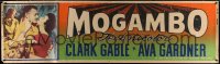 8p007 MOGAMBO paper banner 1953 Clark Gable, Grace Kelly & Ava Gardner in Africa, ultra rare!
