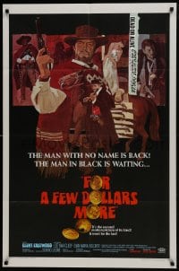 8r072 FOR A FEW DOLLARS MORE 1sh 1967 Sergio Leone's Per qualche dollaro in piu, Clint Eastwood!