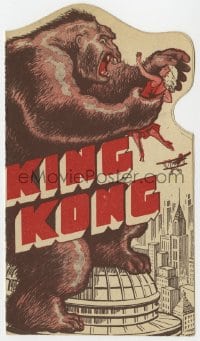 8r044 KING KONG die-cut French herald 1933 cool monster cover art like the original U.S. herald!