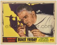 8r132 BLACK FRIDAY LC #8 R1947 best portrait of mad scientist Boris Karloff with hypodermic needle!
