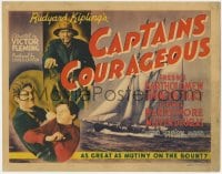 8r097 CAPTAINS COURAGEOUS TC 1937 Spencer Tracy, Freddie Bartholomew, Lionel Barrymore, classic!