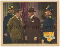 8r138 CHARLIE CHAN AT THE OLYMPICS LC 1937 detective Warner Oland w/cops & villain C. Henry Gordon