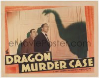 8r147 DRAGON MURDER CASE LC 1934 Warren William as Philo Vance, Eugene Pallette & monster shadow!