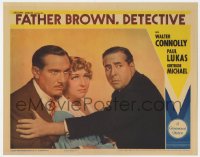 8r150 FATHER BROWN, DETECTIVE LC 1935 Walter Connolly protects Paul Lukas & Michael, ultra rare!