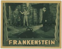 8r008 FRANKENSTEIN LC R1938 Colin Clive, Van Sloan & John Boles by fallen monster Boris Karloff!