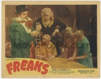 8r152 FREAKS LC R1949 Tod Browning classic, Wallace Ford entertaining Schlitze & pinheads, rare!