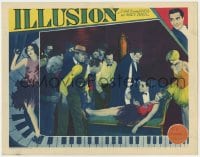 8r159 ILLUSION LC 1929 crowd of people watch Buddy Rogers with unconscious Nancy Carroll, rare!