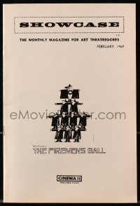 8r055 FIREMENS BALL program 1969 Saul Bass designed cover for Milos Forman's third Czech movie!