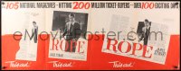8r046 ROPE promo brochure 1948 James Stewart, Alfred Hitchcock classic, ultra rare!