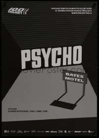 8s195 PSYCHO Czech 24x33 R2009 Alfred Hitchcock classic, cool different art of Bates Motel sign!