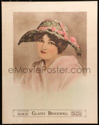 8s055 GLADYS BROCKWELL personality poster 1920s pretty head & shoulders portrait at Fox Film!