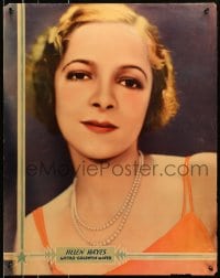 8s060 HELEN HAYES personality poster 1930s head & shoulders portrait wearing pearl necklace!