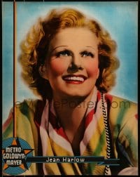 8s065 JEAN HARLOW personality poster 1930s smiling portrait of the legendary Hollywood star!