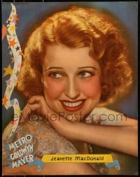 8s067 JEANETTE MACDONALD personality poster 1930s portrait of the beautiful MGM singer/actress!