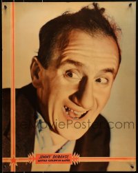 8s068 JIMMY DURANTE personality poster 1930s great portrait of the comedian smiling really big!