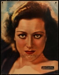 8s071 JOAN CRAWFORD personality poster 1930s youthful head & shoulders portrait of the sexy star!