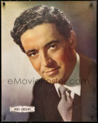 8s078 JOHN GREGSON English personality poster 1950s head & shoulders portrait of the English leading man!