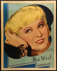 8s090 MAE WEST personality poster 1936 super close portrait of the Paramount leading lady!