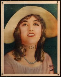 8s093 MARION DAVIES personality poster 1920s youthful portrait of the MGM leading lady wearing hat!