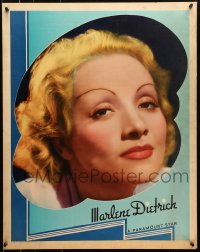 8s096 MARLENE DIETRICH personality poster 1936 super close portrait of the Paramount leading lady!