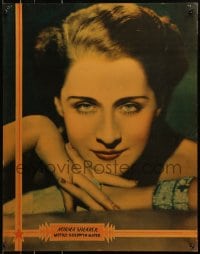 8s102 NORMA SHEARER personality poster 1930s portrait of the MGM leading lady with hands clasped!