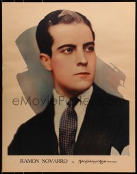 8s107 RAMON NOVARRO personality poster 1920s great youthful portrait of the MGM leading man!