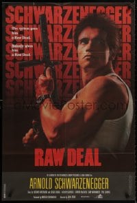 8t059 RAW DEAL Lebanese 1986 Arnold Schwarzenegger w/ wild hair style not seen in the film!