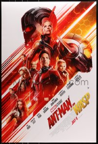 8w047 ANT-MAN & THE WASP advance DS 1sh 2018 Marvel, Paul Rudd and Evangeline Lilly in title roles!