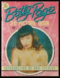 8x240 BETTY PAGE 3-D PICTURE BOOK softcover book 1989 lots of sexy nude images, includes glasses!