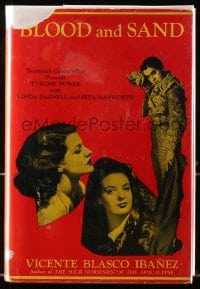 8x075 BLOOD & SAND Grosset & Dunlap movie edition hardcover book 1941 Tyrone Power, Rita Hayworth