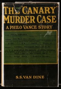 8x077 CANARY MURDER CASE Grosset & Dunlap movie edition hardcover book 1930 Skrenda art of Powell!