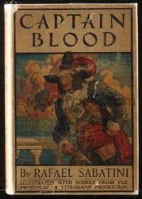 8x078 CAPTAIN BLOOD Grosset & Dunlap movie edition hardcover book 1922 Rafael Sabatini, N. C. Wyeth!