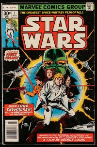 8x336 STAR WARS #1 comic book July 1977 the fabulous first issue, Enter Luke Skywalker!