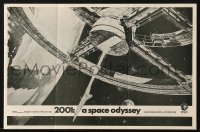8x002 2001: A SPACE ODYSSEY English pressbook 1968 Stanley Kubrick, art of space wheel by McCall!