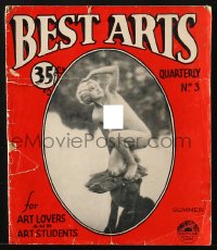 8x679 BEST ARTS QUARTERLY vol 1 no 3 magazine 1920s includes several full-page images with nudity!
