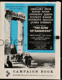 8x023 GUNS OF NAVARONE English pressbook 1961 Gregory Peck, David Niven, Anthony Quinn, rare!