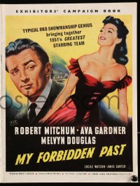 8x033 MY FORBIDDEN PAST English pressbook 1951 Mitchum, Gardner is the kind of girl that made New Orleans famous!