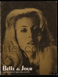 8x473 BELLE DE JOUR pressbook 1968 Luis Bunuel classic, c/u of sexy prostitute Catherine Deneuve!
