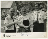 8y278 OTTO PREMINGER signed 8.25x10 still 1962 great candid w/ visitors on set of Advise & Consent!