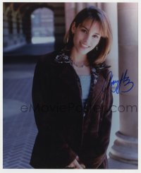 8y528 AMY JO JOHNSON signed color 8x9.75 REPRO still 1990s portrait of the Power Rangers star!