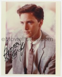 8y530 ANDREW MCCARTHY signed color 8x10 REPRO still 1990s waist-high portrait in suit & tie!