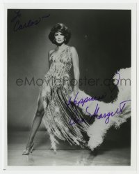 8y637 ANN-MARGRET signed 8x10 REPRO still 1980s full-length sexy portrait in sparkling dress!