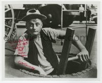 8y639 ART CARNEY signed 8x10 REPRO still 1980s as sewer worker Ed Norton of The Honeymooners!