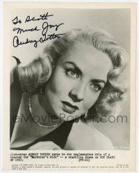 8y150 AUDREY TOTTER signed TV 8x10.25 still R1957 from Murderer's Wife in Fireside Theatre series!