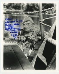 8y648 BEN CHAPMAN signed 8x10 REPRO still 1997 as Gill Man in Creature from the Black Lagoon!