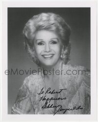 8y691 DEBBIE REYNOLDS signed 8x10 REPRO photo 1980s great smiling close up later in her career!